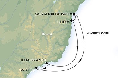 Salvador: Ilhéus, Ilha Grande e Santos