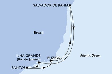 Santos, Búzios, Salvador, Ilha Grande, Santos