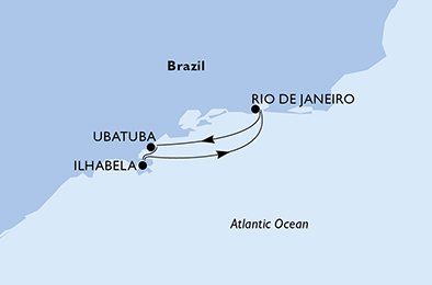 Rio de Janeiro,Ubatuba,Ilhabela,Rio de Janeiro