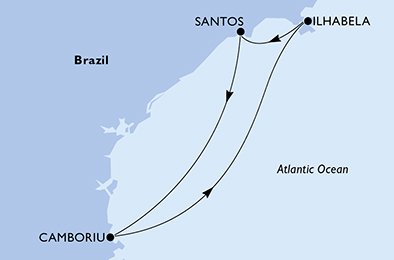 Santos, Balneário Camboriú, Ilhabela, Santos