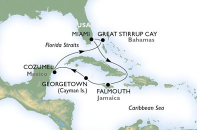 ESTADOS UNIDOS, JAMAICA, ILHAS CAYMAN, MÉXICO, BAHAMAS