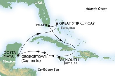 ESTADOS UNIDOS, JAMAICA, ILHAS CAYMAN, MÉXICO, BAHAMAS