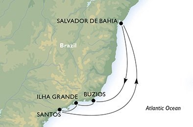 SANTOS, SALVADOR, BÚZIOS, ILHA GRANDE, SANTOS