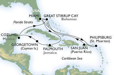 CARAIBI E ANTILLE - USA,  St. Maarten,  Porto Rico,  Bahamas,  Giamaica,  Isole Cayman,  Messico