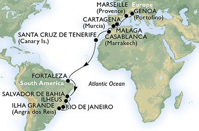 ITÁLIA, FRANÇA, ESPANHA, MARROCOS