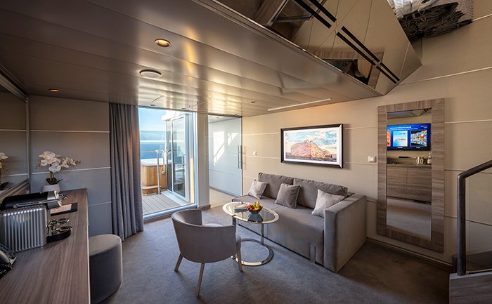 MSC Yacht Club Duplex Suite with whirlpool| MSC Cruises