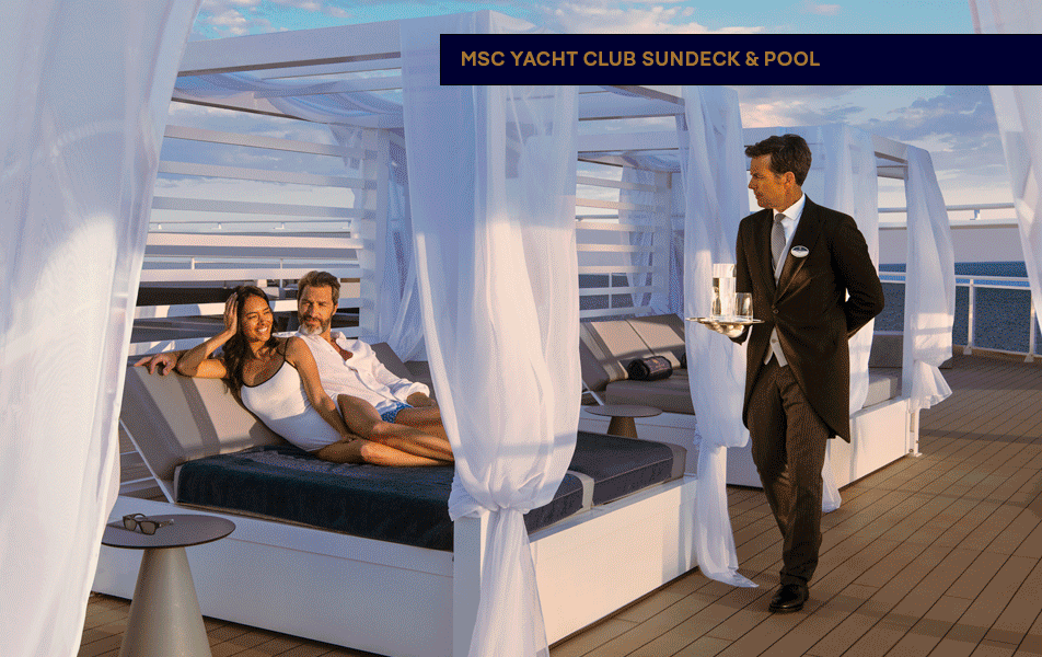 MSC Yacht Club Sundeck & Pool | MSC Cruises