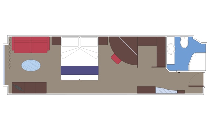 MSC Fantasia  premium suite aurea with sealed window | MSC Cruises MSC Fantasia  premium suite aurea with sealed window | MSC Cruises