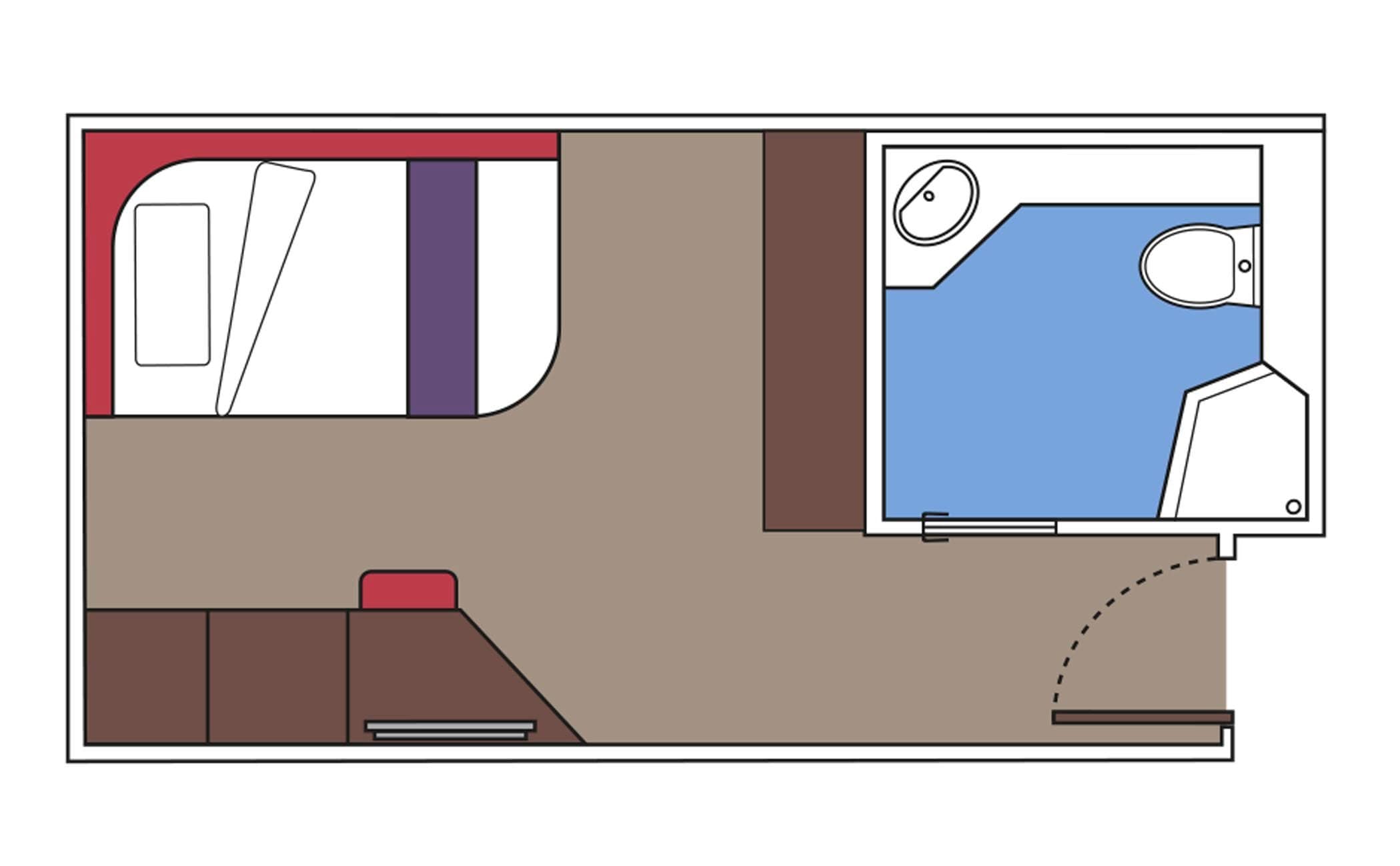 MSC Meraviglia Cabin: Interior Studio 07 2d MSC Meraviglia Cabin: Interior Studio 07 2d
