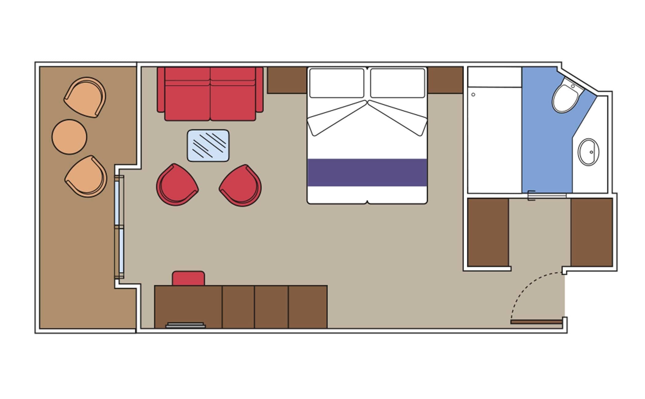 MSC Meraviglia Cabin: Yacht Club Deluxe Suite 13 2d