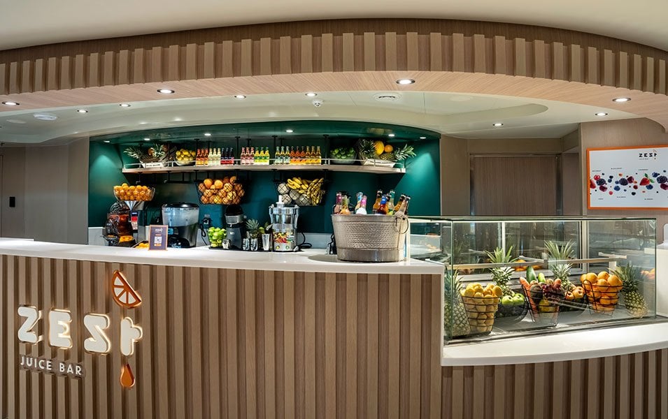 MSC World America, Zest - Juice Bar | MSC Crociere MSC World America, Zest - Juice Bar | MSC Crociere