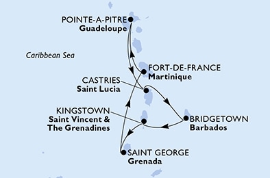 Mappa Itinerario