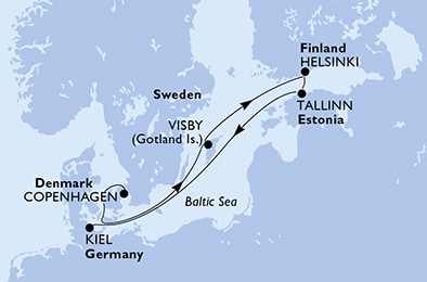 Mappa Itinerario