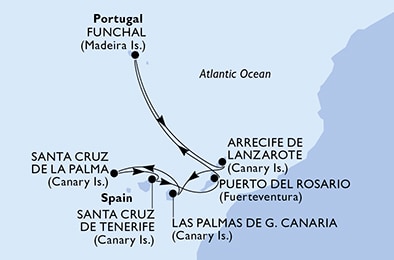 Mappa Itinerario