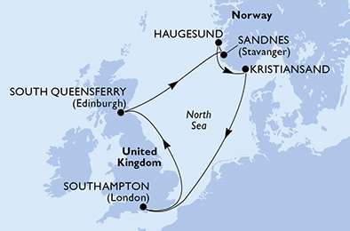 Visiting: South Queensferry, Sandnes, Haugesund, Kristiansand