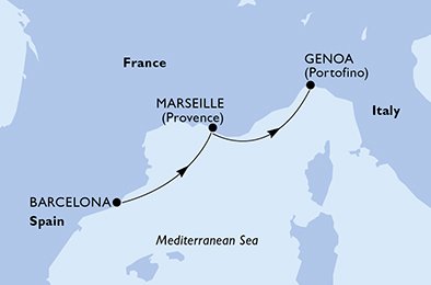 Mappa Itinerario