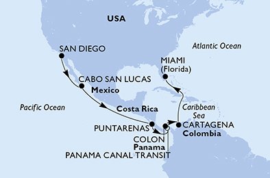 Mappa Itinerario