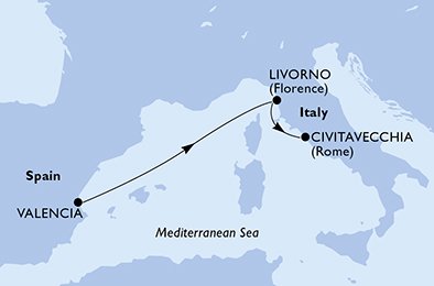 Mappa Itinerario
