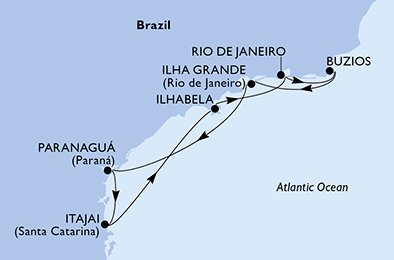 Visiting: Ilhabela, Rio de Janeiro, Buzios, Ilha Grande, ParanaguÃ¡