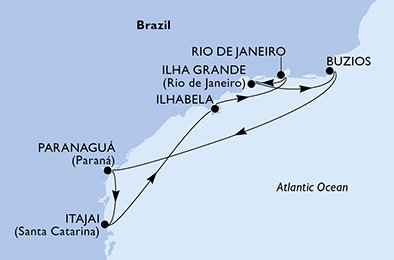 Visiting: Ilhabela, Rio de Janeiro, Ilha Grande, Buzios, ParanaguÃ¡